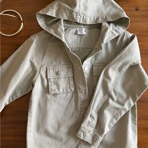 Kids Hooded Jacket in Khaki